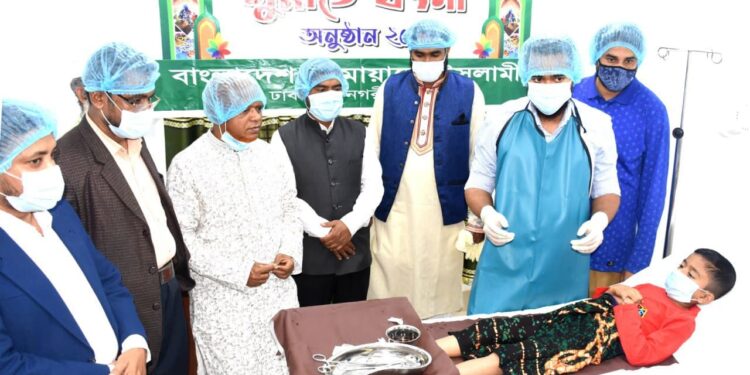 জামায়াতে ইসলামী ঢাকা মহানগরী দক্ষিণের সুন্নাতে খাৎনা ক্যাম্প অনুষ্ঠিত