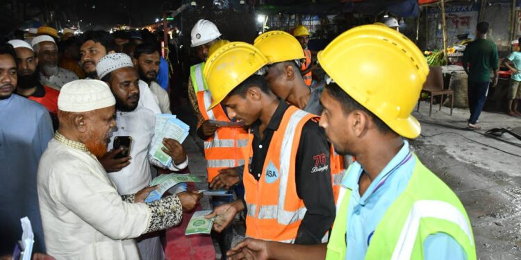 রাজধানীর সবুজবাগ-মুগদা জোনে জামায়াতে ইসলামীর কেন্দ্র ঘোষিত দাওয়াতী গণসংযোগ